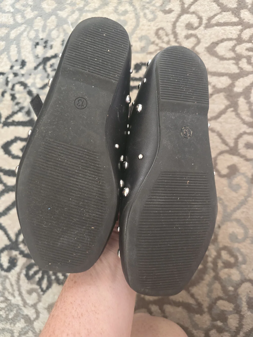 art class Girls' Black Studded Mary Jane Shoes